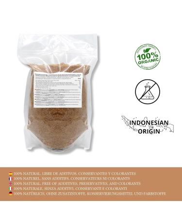 Frisafran Organic Coconut Blossom Sugar - 1kg | Premium Coconut Sugar for Baking & Sweetening - Buy Online on GoSupps.com