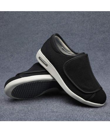 Women's Arch Support Walking Shoes with Adjustable Closure - Extra Wide Width Orthopedic Sneakers for Diabetic Foot Pain Relief | 8 Wide Gray - Buy Online on GoSupps.com
