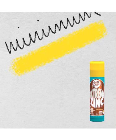 Sun Zapper Zinc Stick Yellow Colour Sunblock Stick SPF 50+ Zinc Oxide Face Mineral Sun Cream Made in Australi  - Buy Online on GoSupps.com