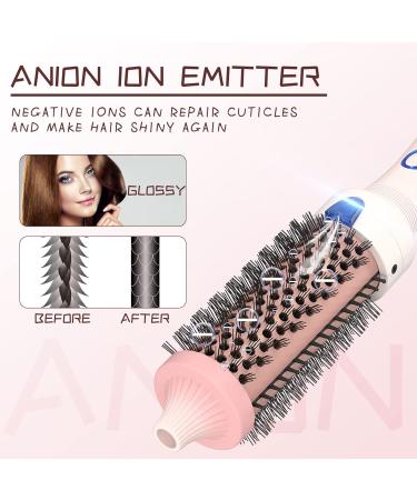K&K Hot Hair Brush 38mm - Keratin Protect Heated Barrel | Ionic Smooth Shine Volumize Comb | Dual Voltage Hair Straightener Curler Styling Tool - Buy Online on GoSupps.com