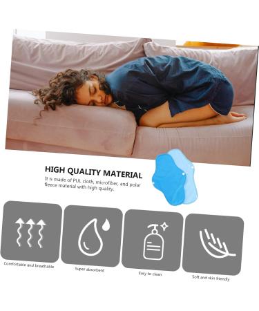 Collbath Women's Reusable Polarfleece Menstrual Pads - Eco-Friendly Washable & Comfortable 6-Pack - Buy Online on GoSupps.com