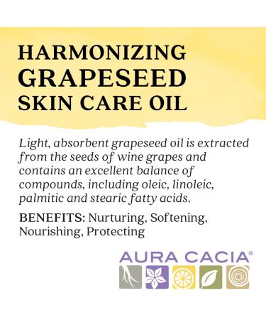 Aura Cacia - Pure Grapeseed Oil | Non-GMO Project Verified | 16 fl. oz. - Buy Online on GoSupps.com