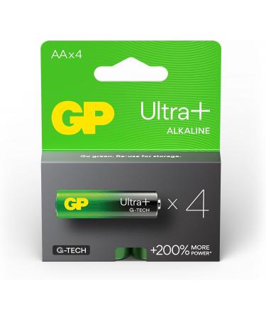 Buy GP Alkaline Ultra Plus AA Batteries 1.5V - Pack of 4 | International Shipping Available - Buy Online on GoSupps.com