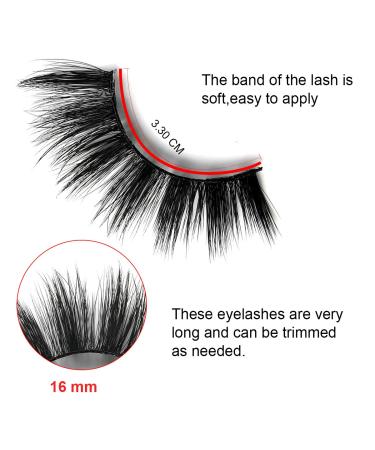 Buy 4 Pairs of 3D False Eyelashes - Reusable Natural Eyelashes Set (G106) | International Shipping - Buy Online on GoSupps.com