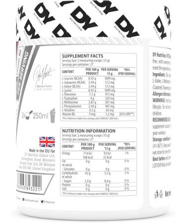 Dorian Yates HIT EAA Amino Acid Complex Cola - 360g - Buy Online on GoSupps.com