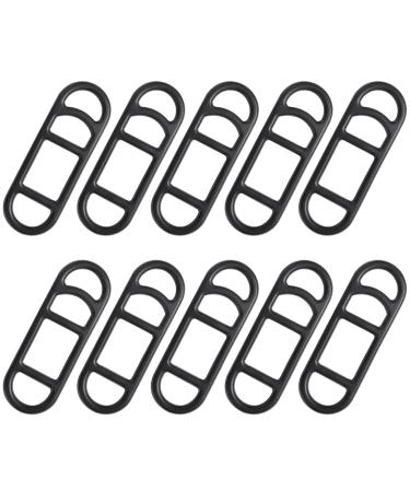 Teokantz 10 pieces bicycle light rubber band Elastic bicycle silicone tape bicycle stretch rubber rings flashlight rubber band bracket for led bike light flashlight GPS speaker