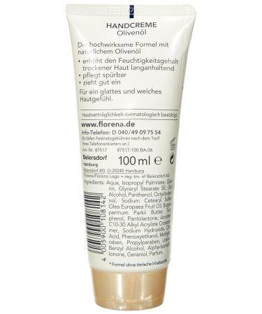Florena Organic Olive Oil Hand Cream - 5 Pack (100ml Each) | Natural Hydration for All Skin Types - Buy Online on GoSupps.com