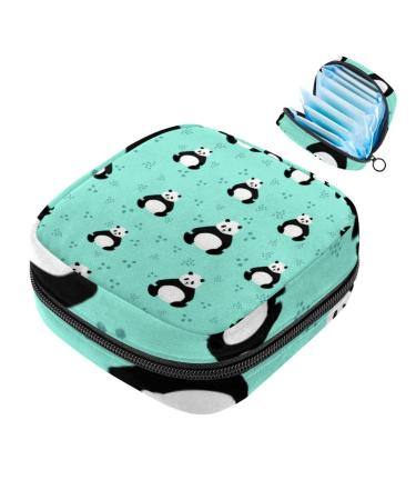 Sweet Pandas Women's Binding Pocket Large Menstrual Cup cylinder pocket with zipper periodic impact bag panty lip inlays tampons for girls and women multi-colored 02