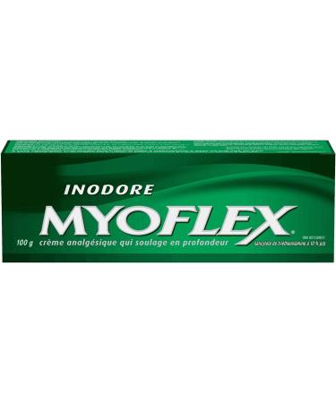 Myoflex Pain Relief Rub | Odourless | Provides Deep Penetrating Relief of Muscle Soreness & Joint Pain | Menthol Free | Stain Free | Non-Greasy | Great For Ages 2+ | 100 grams (Regular Strength) - Buy Online on GoSupps.com