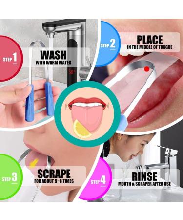 Professional Tongue Scraper Kit with Travel Case - 2 Pack Stainless Steel Cleaner for Adults & Kids | Medical-Grade & Flexible | Upgraded Version - Buy Online on GoSupps.com