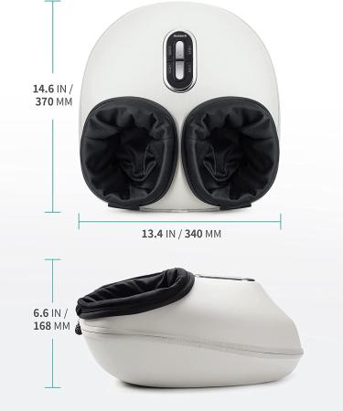 Nekteck Shiatsu Foot Massager Machine with Soothing Heat  Deep Kneading Therapy  Air Compression  Improve Blood Circulation and Foot Wellness Relax for Home or Office Use(Beige) C-beige - Buy Online on GoSupps.com