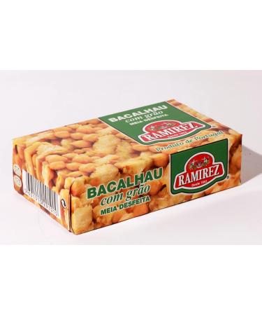 Ramirez Cod/Chickpea Salad with Extra Virgin Olive Oil 120g - Pack of 6 - Buy Online on GoSupps.com