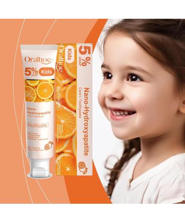 KLYso Kids Oral Care Toothpaste (Sweet Orange Flavor) - Gentle Cleaning Teeth Brightening Fresh Breath Safe & Fun for Children(2PCS) - Buy Online on GoSupps.com