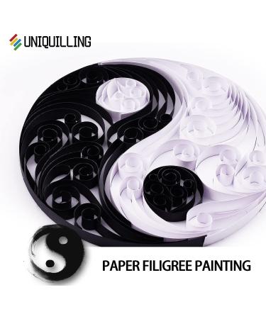 Uniquilling Quilling Kit Paper Quilling Kit for Adults Beginner  Handmade DIY Craft Quilling Paper Filigree Painting Kit Tools  Home Room Wall Art Decor Perfect Gifts   8*10-inch Yin Yang (Basic) Yin Yang Basic - Buy Online on GoSupps.com