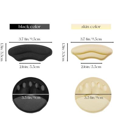 Daily Treasures Heel Pads & Foot Cushions - Reusable Anti-Slip Inserts for Shoes | Comfort for Men & Women | Blister Protection (Apricot & Black - Buy Online on GoSupps.com