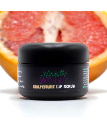Naturally Wicked Grapefruit Lip Scrub - Vegan Sugar Exfoliant | 15ml - Buy Online on GoSupps.com