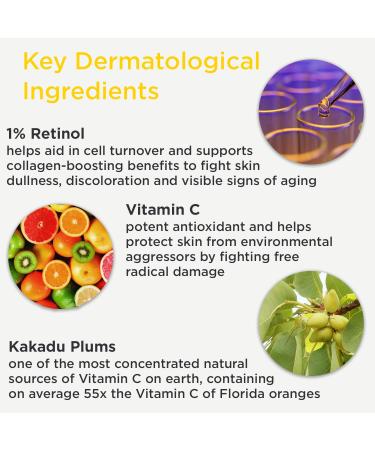 DERMAdoctor Kakadu C Retinol Cream | Anti-Aging Face Cream with Vitamin C & E | Hyperpigmentation Treatment | Brighten Smooth & Firm - 1.01 fl oz - Buy Online on GoSupps.com
