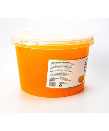 Boba Lish Popping Boba Pearls for Bubble Tea - 2.1kg | Mango | Bursting Pearls Bubble | Real Fruit Juice For Dessert Smoothie | 100% Vegan & Glutenfree No Artificial Colours - Buy Online on GoSupps.com