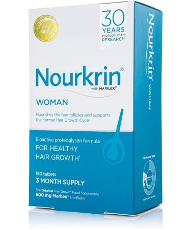 Nourkrin Woman for Healthy Hair Growth food supplement with Marilex biotin and silica 180 tablet pack (3 month supply) - Buy Online on GoSupps.com