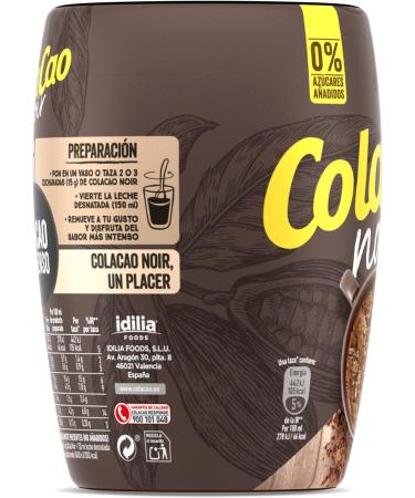 Cola Cao ColaCao Noir Intense taste and 0 added sugars To enjoy hot chocolate in winter 300 g - Buy Online on GoSupps.com
