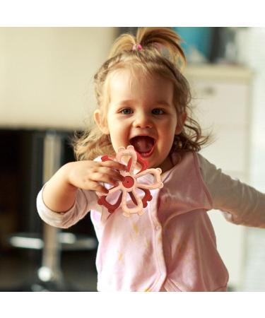 Buy Cartoon Silicone Bite Ring for Newborns - Flexible Heat-Resistant Flower Shape Teether - Ideal for Orphanages & Child Care - Buy Online on GoSupps.com