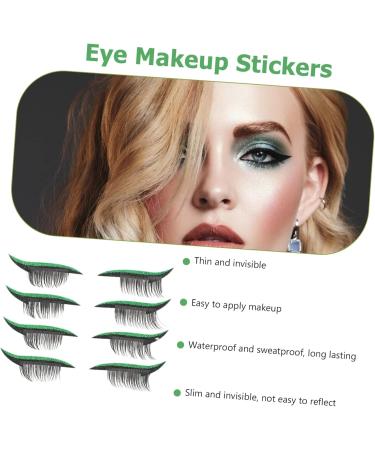 POPETPOP Reusable Eyeliner Sticker Eyelid Makeup Stickers 4x1.5cm Green - Buy Online on GoSupps.com