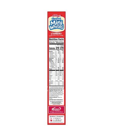 Kellogg's Frosted Mini Wheats Strawberry Cereal 14.3oz - Fiber Breakfast Snack for Kids - Buy Online on GoSupps.com