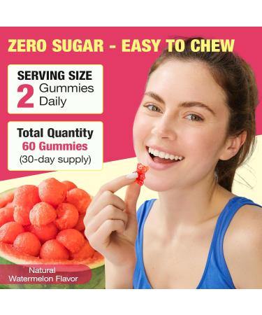 Berberine Gummies with Cinnamon 1000mg Milk Thistle ACV Ampk Organic Berberine Supplement for Immune and Metabolism Energy Gut Health-Sugar Free Watermelon Flavor-60 Gummy 60 Count (Pack of 1) - Buy Online on GoSupps.com