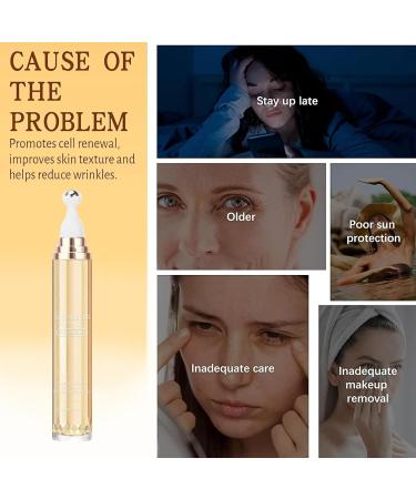  Huxibai Moisturizing Eye Contour Cream Moisturizing Eye Contour Roll-On for Women | Face and Body Skincare Products for Daily and On-the-Go Use - Buy Online on GoSupps.com