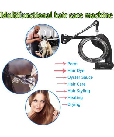 Hair Dryer Wall-Mount Infrared Hair Steamer Hair Colour Processor Heater with Adjustable Timer and Temperature Stand Up Hair Dryer 1200w A () - Buy Online on GoSupps.com