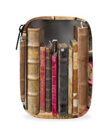 Vintage Book Pill Case Weekly Medicine Organizer with Travel Bag Seven-Day Pill Box Vitamin Supplement Box Fish Oil Pills Holder