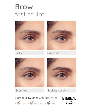 Eternal Automatic Water Resistant Eyebrow Liner Set - Long Lasting, High Precision Brow Definer (3 Pack) - Buy Online on GoSupps.com
