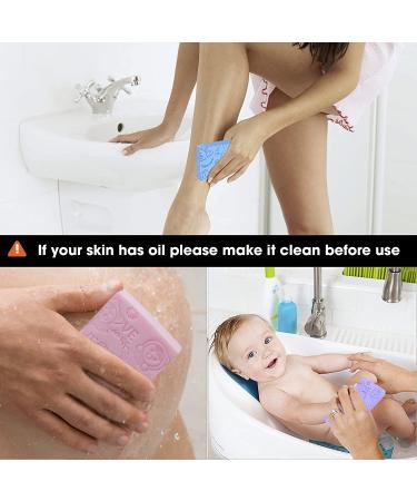 Nado Care Exfoliating Bath Sponge - Spa Scrub for Body Shower, Dead Skin Remover - 2 pcs Random Colors - Buy Online on GoSupps.com