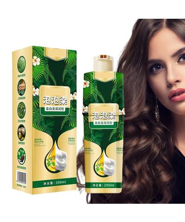 Generisch Herbal Color Shampoo 200ml Instant Coloring Cream Magic Instant Natural Shampoo