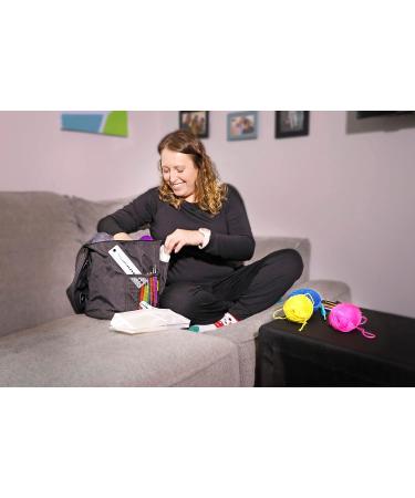 Premium 120pc Crochet Kit for Beginners - Yarn, Hooks, Tools, Storage Bag, Scissors - Purple - Kids & Adults - Buy Online on GoSupps.com