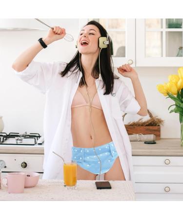 Buy Healeeved Adult Swimming Diapers - Reusable Cloth Diaper Pants for Seniors | Adjustable Zack Design in Sky Blue - Buy Online on GoSupps.com