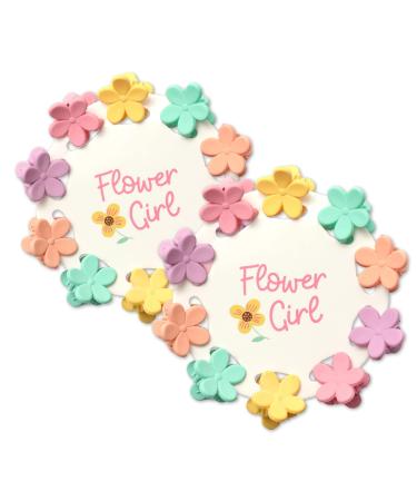 Flower Girl Gift - Flower Girl Hair Clips (Set of 2) | Will you be my Flower Girl Proposal Gifts | Flower Girl Thank You Present Hair Clips | Flower Girl Gifts from Bride