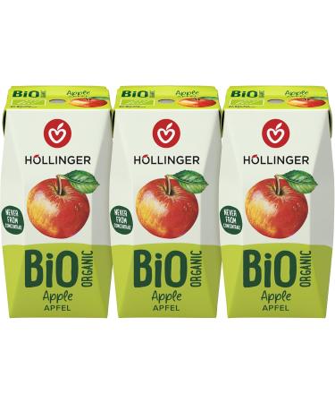  H llinger Organic Apple 3 x 200 ml - Buy Online on GoSupps.com