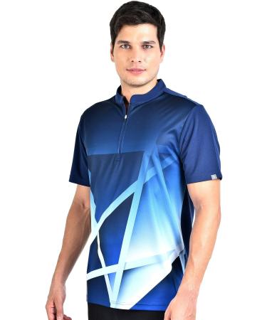 SAVALINO Men's Bowling Sublimation Printed Jersey - Navy, 3X-Large - Buy Online on GoSupps.com