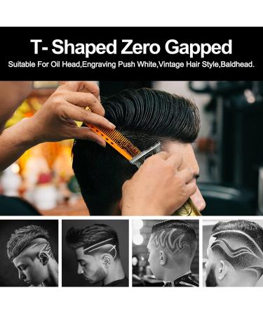 Rockubot Zero Gapped T Blade Hair Trimmer for Men - Cordless Rechargeable Clippers, Professional Electric Haircut Machine - Buy Online on GoSupps.com
