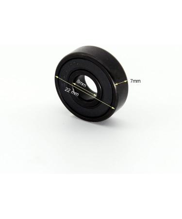 Z-FIRST High Speed 608RS Hybrid Black Ceramic Bearings for Longboard, Inline Skates, Skateboard, Scooters - Pack of 4 (Black) - Buy Online on GoSupps.com