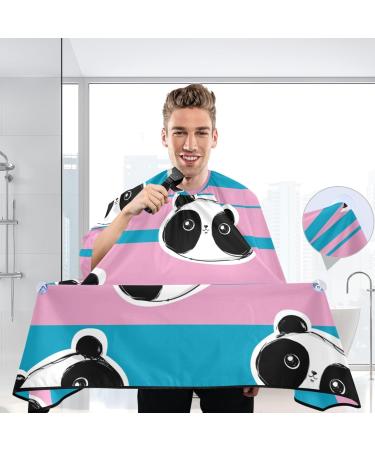 Waterproof Barber Cape - Panda Bear & Cheetah Haircut Bib for Men & Women | Unisex Hair Cutting Cape  - Buy Online on GoSupps.com