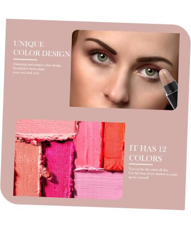 FOMIYES 1box 12 Shadow Box Glitter Eyeshadow Stick Eye Brightener Stick Eye Shadow Stick Miss Girl 1 count (Pack of 1) As Shown - Buy Online on GoSupps.com
