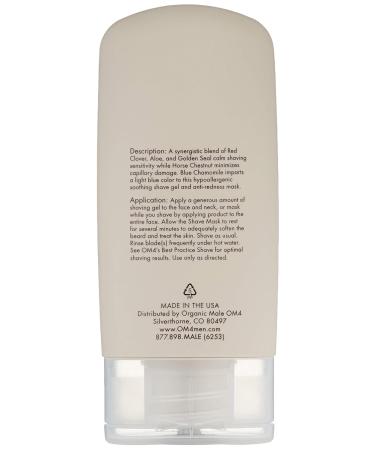 OM4 Sensitive Shave Mask | Soothing Gel & Cream for Skin Hydration & Protection - Ideal for Sensitive Skin - Buy Online on GoSupps.com