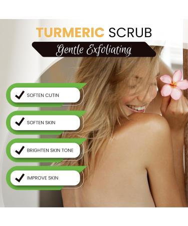 AMVital Turmeric Skincare Bundle: Turmeric Body Scrub (220g) & Turmeric Face Serum (30ml) - Natural Exfoliating and Hydrating Skincare Set - Buy Online on GoSupps.com