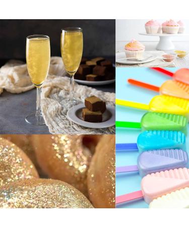 Macaron Color System - 100% Edible Glitter for Drinks | Lite Supply Gloss Dust Set for Beer Chocolate & Strawberries - 12 Vibrant Colors (3G/Bottle) | International Shipping Available - Buy Online on GoSupps.com