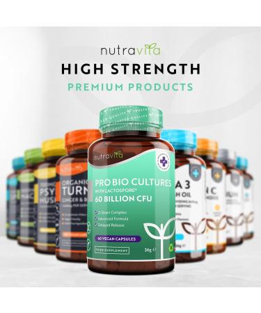 60 Billion CFU Probiotic with Lactospore for Gut Health | Enteric Coated for Maximum Absorption | Made in UK - Buy Online on GoSupps.com