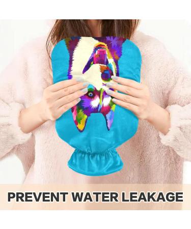 Colorful Siberian Husky Hot Water Bottle 2L - Large Pain Relief & Hot/Cold Compress - Buy Online on GoSupps.com