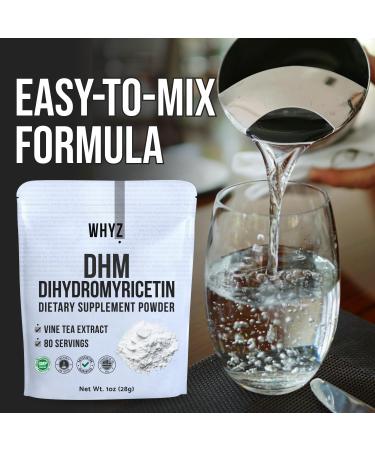 Dihydromyricetin Powder 28g 100% Pure DHM Supplements Liver Support Hydration & Body Replenishment Premium Quality DHM Supplement for Wellness 80 Servings - Buy Online on GoSupps.com