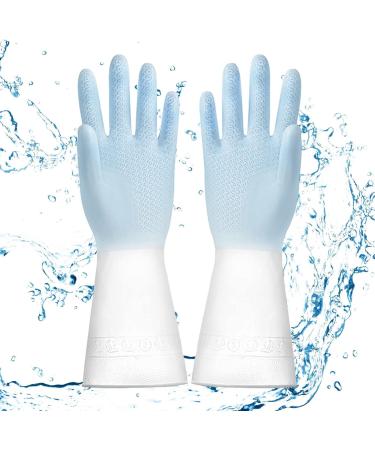 Kitchen Gloves | Reusable Cleaning Gloves for Household Rubber Cleaning Gloves Kitchen Dishwashing Glove Non-Slip Cleaning Gloves for Kitchen Cleaning Painting Proidl Blue - Buy Online on GoSupps.com